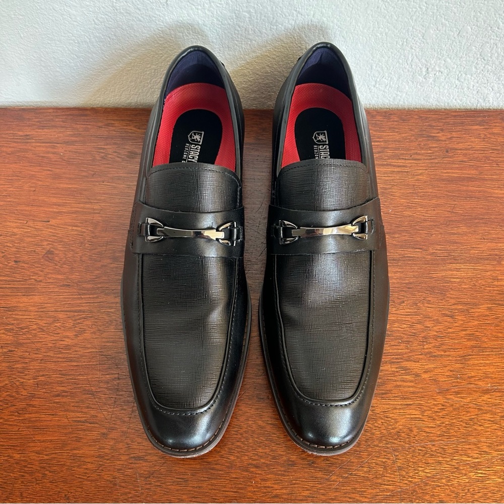 Stacy Adams Black Kaylor Penny Slip On Loafer 10 1/2 EUC 10.5 - Picture 2 of 8